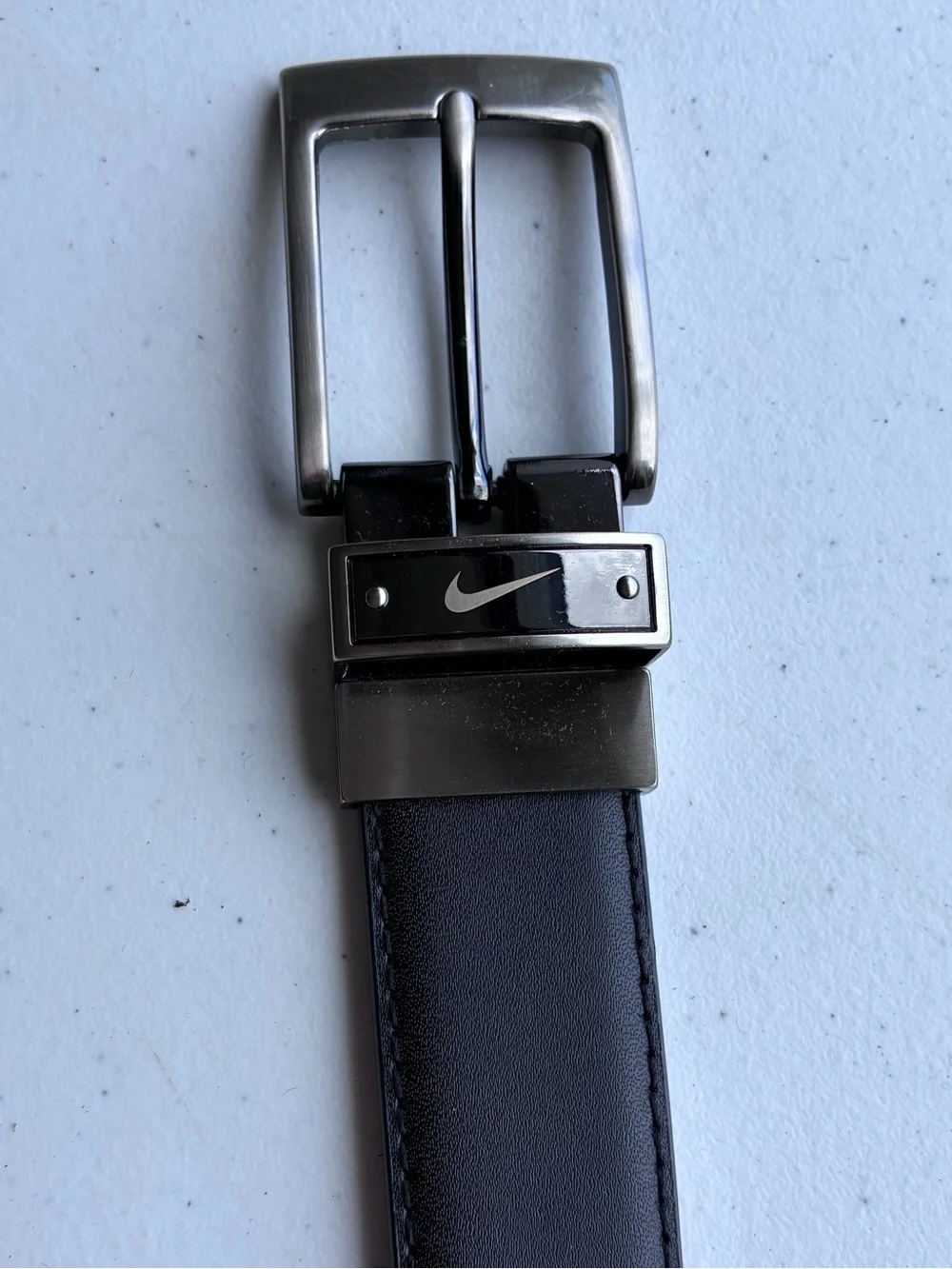 Nike Black/Brown Reversible Genuine Leather S5034002A Adult Belt Size 34